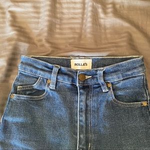 Rollas high rise flare jeans